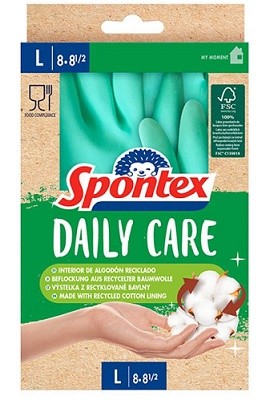 Gum.Rukavice L 8-8,5 Spontex Daily Care - Úklidové a ochranné pomůcky Rukavice gumové - úklidové